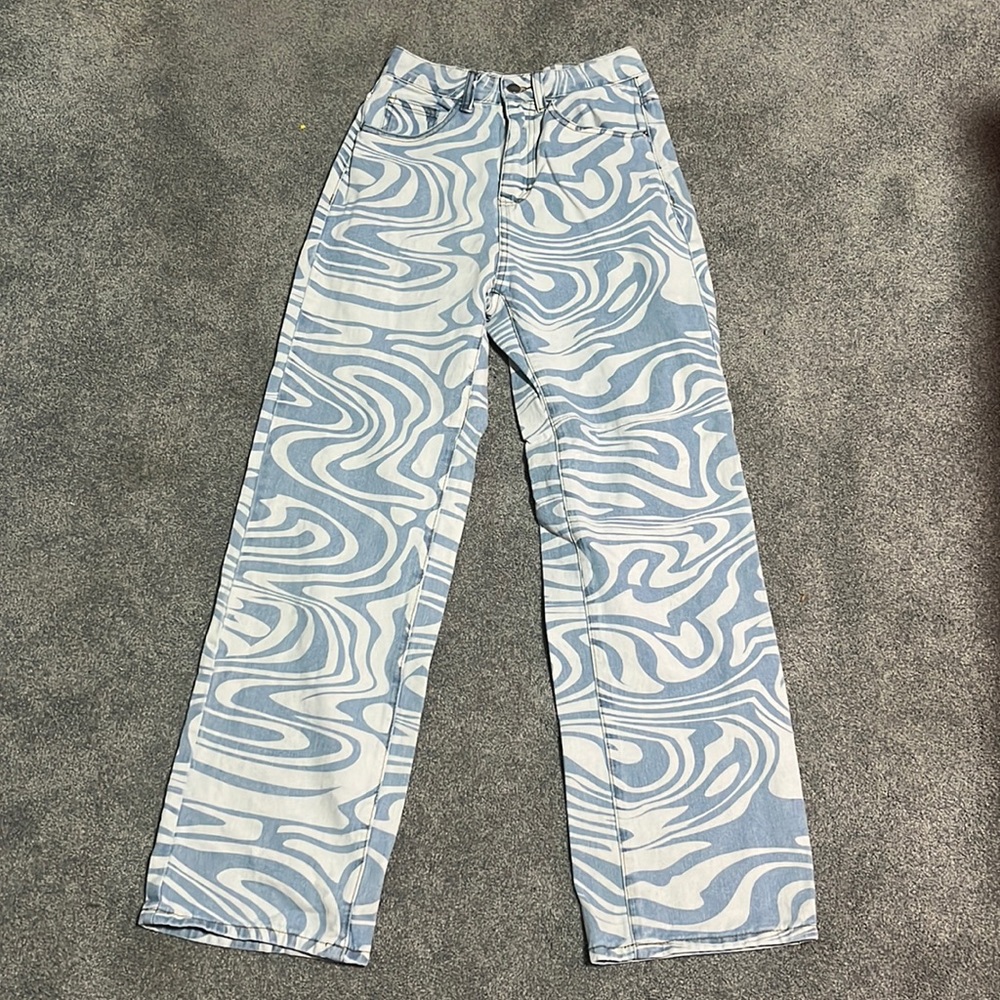 SHEIN high rise wide leg jeans size xs